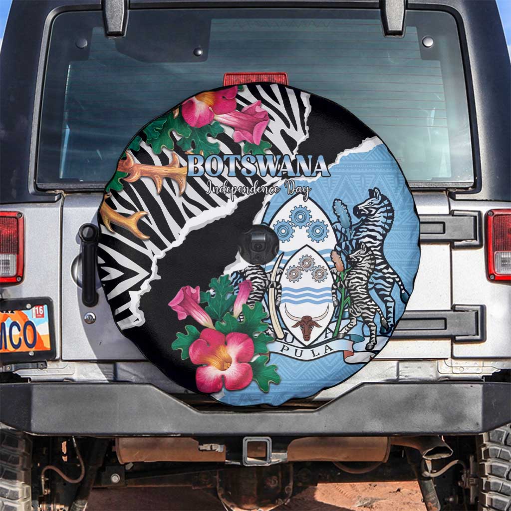 Botswana Independence Day Spare Tire Cover Coat Of Arms Devils Claw LT15