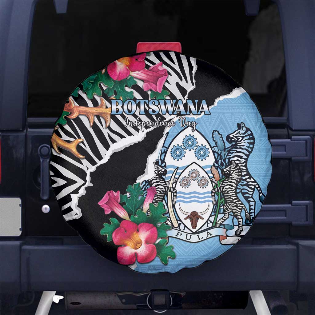 Botswana Independence Day Spare Tire Cover Coat Of Arms Devils Claw LT15