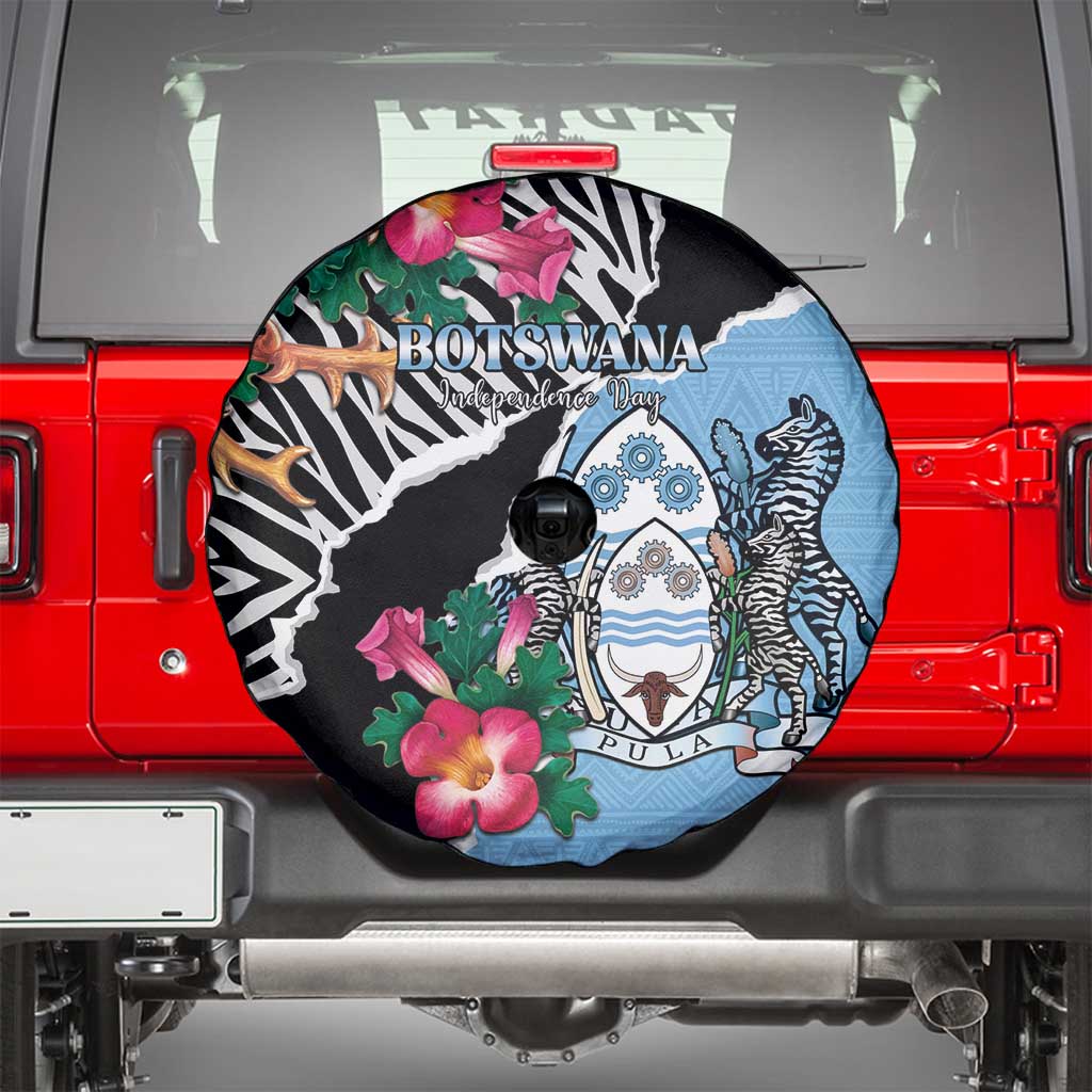 Botswana Independence Day Spare Tire Cover Coat Of Arms Devils Claw LT15