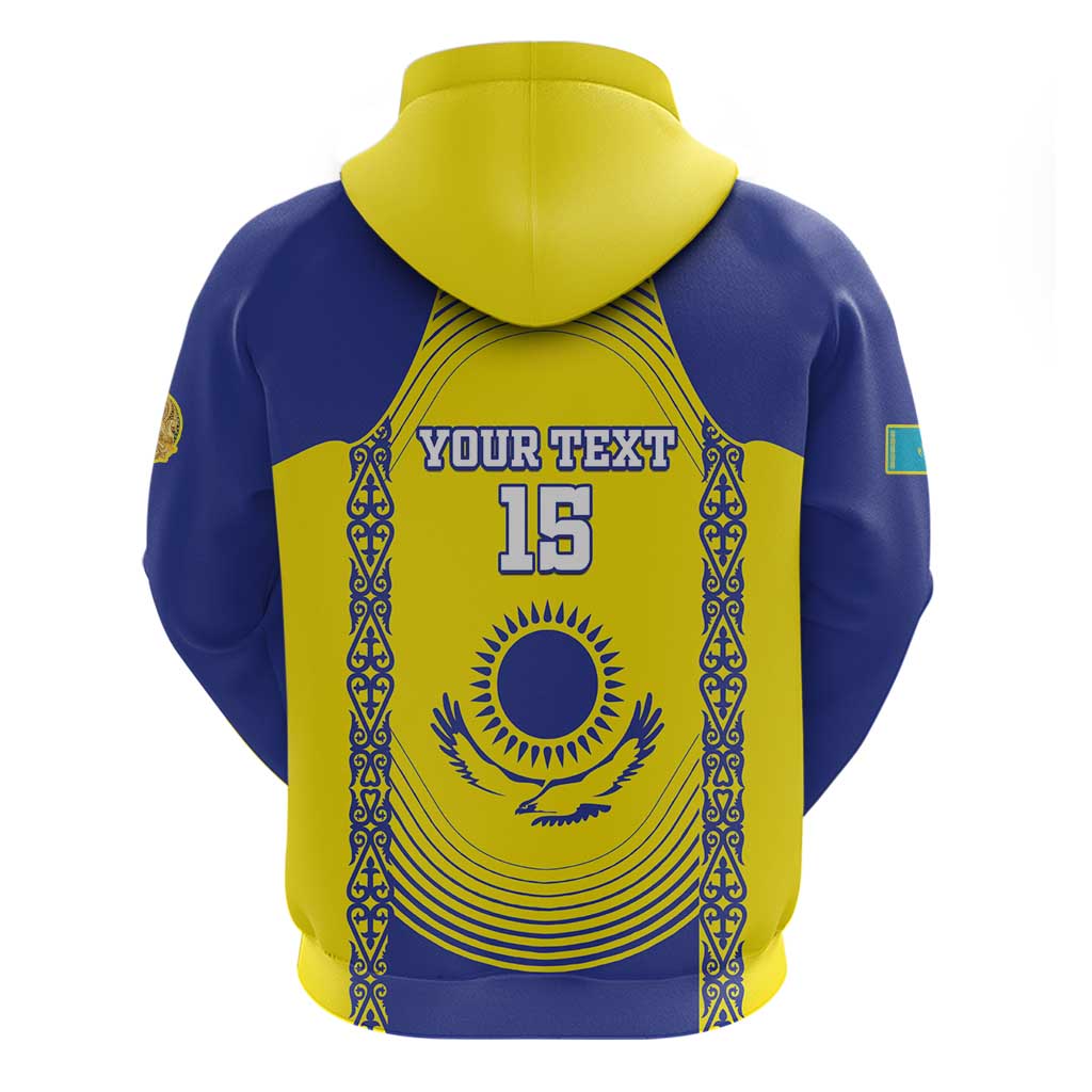 Custom Kazakhstan Football Hoodie Go The Hawks LT15