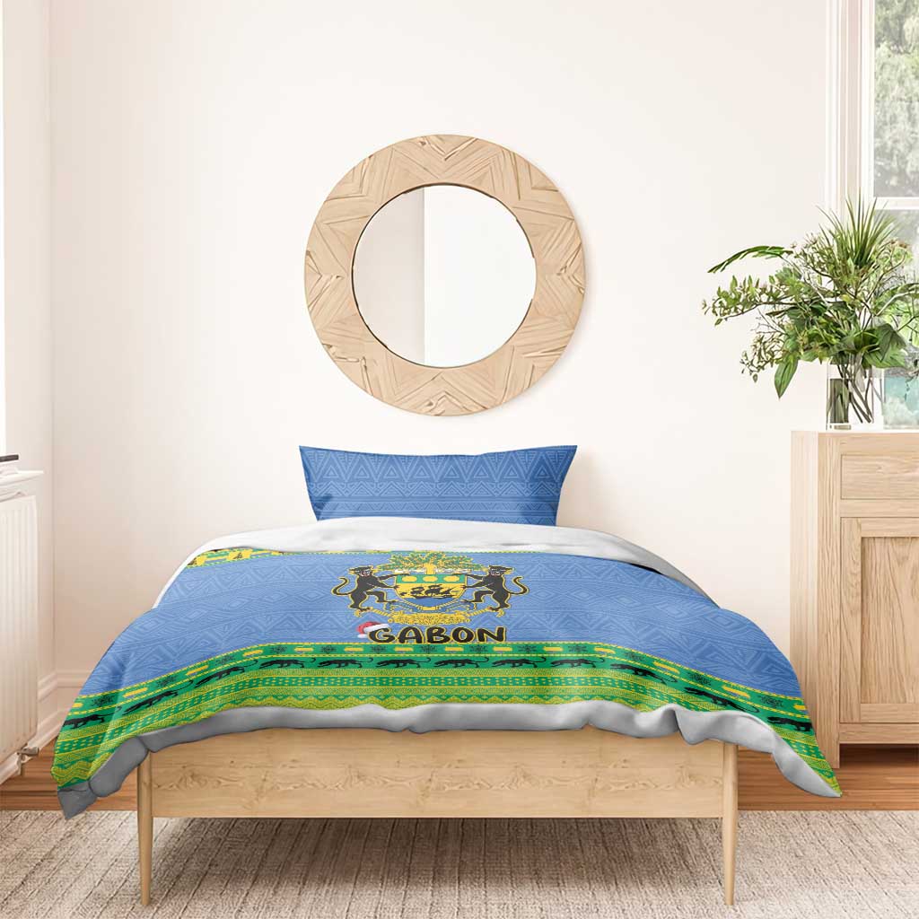 Afro Gabon Christmas Bedding Set Coat Of Arms Mix African Pattern LT15