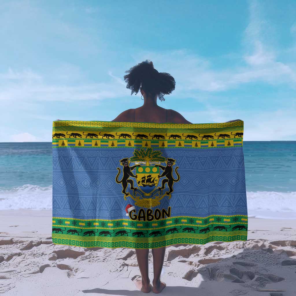 Afro Gabon Christmas Sarong Coat Of Arms Mix African Pattern LT15