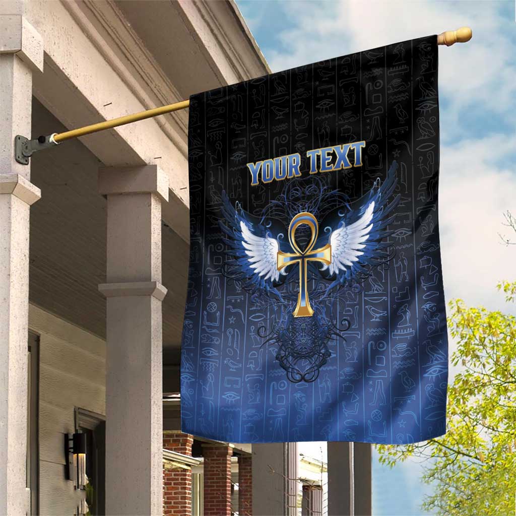 Personalised Egyptian Ankh Garden Flag Egypt Hieroglyphs Pattern LT15