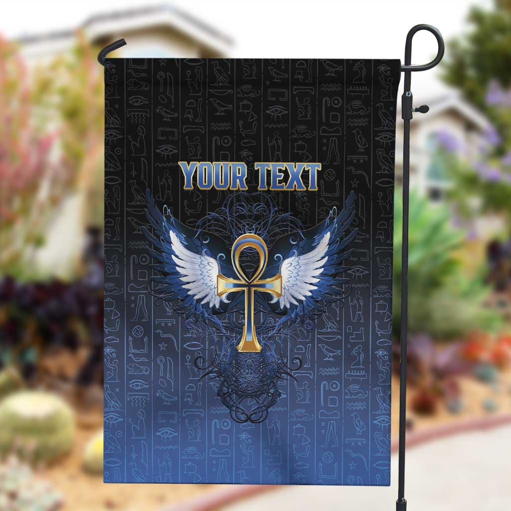 Personalised Egyptian Ankh Garden Flag Egypt Hieroglyphs Pattern LT15