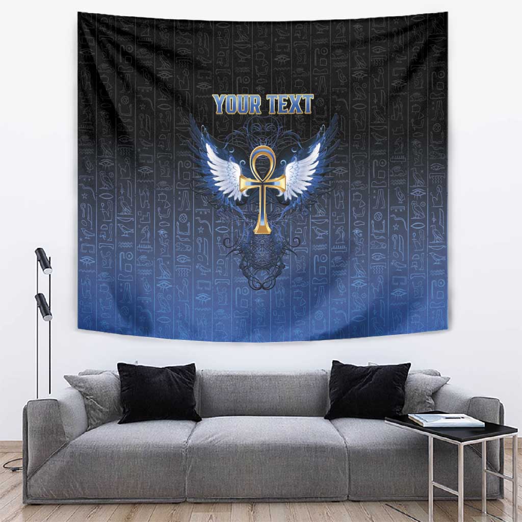 Personalised Egyptian Ankh Tapestry Egypt Hieroglyphs Pattern LT15