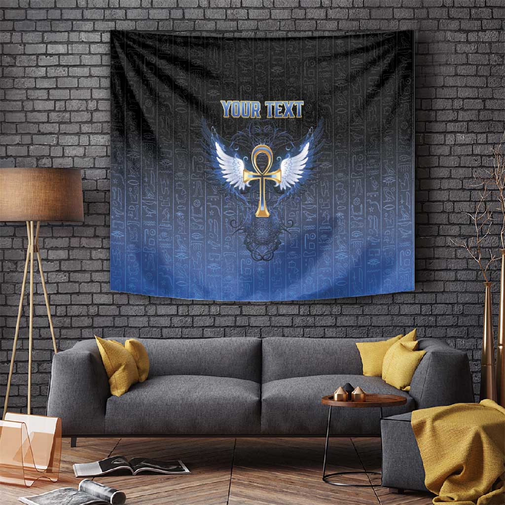 Personalised Egyptian Ankh Tapestry Egypt Hieroglyphs Pattern LT15
