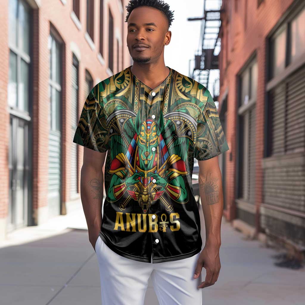 Ancient Egypt Baseball Jersey Anubis Egyptian LT15