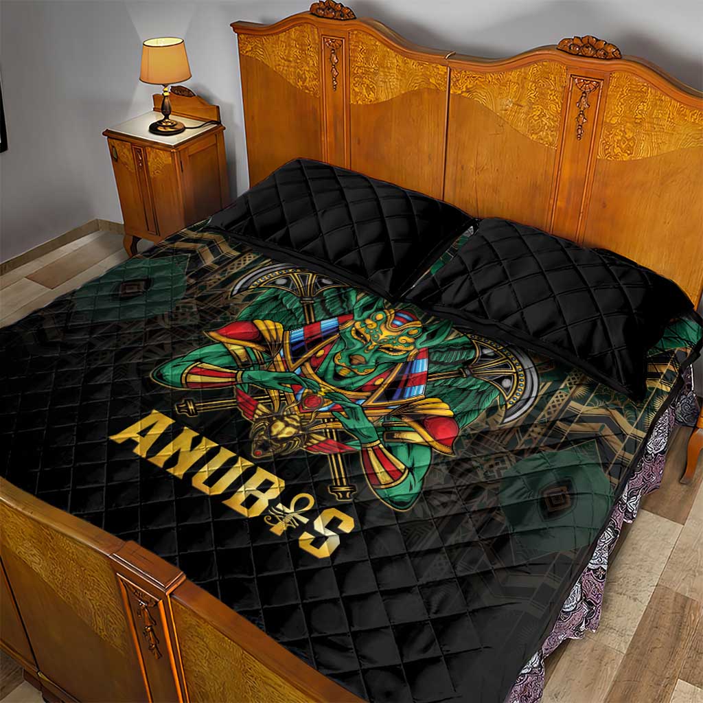 Ancient Egypt Quilt Bed Set Anubis Egyptian LT15
