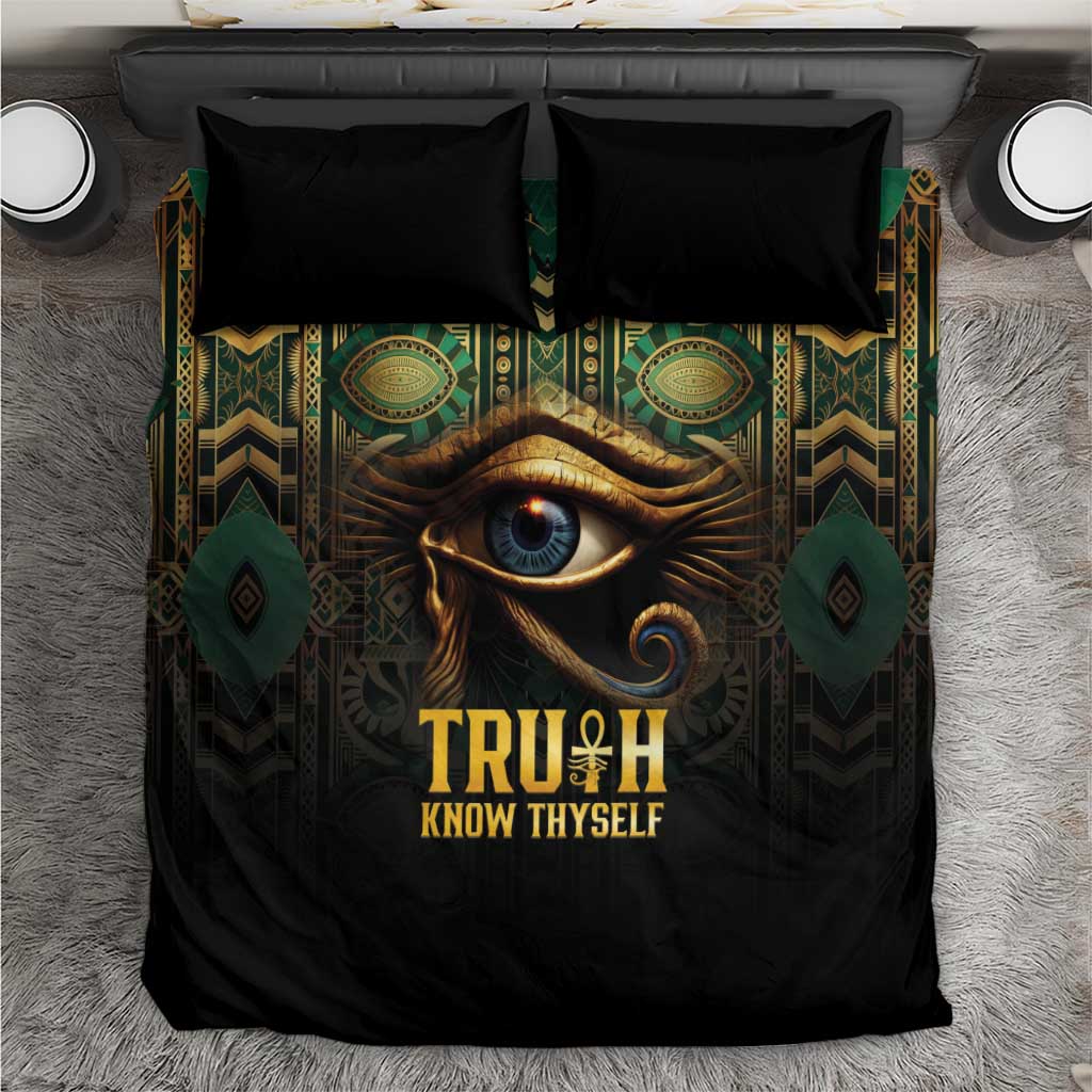 Egypt Eye of Horus Bedding Set Golden Ancient Egypt Pattern LT15