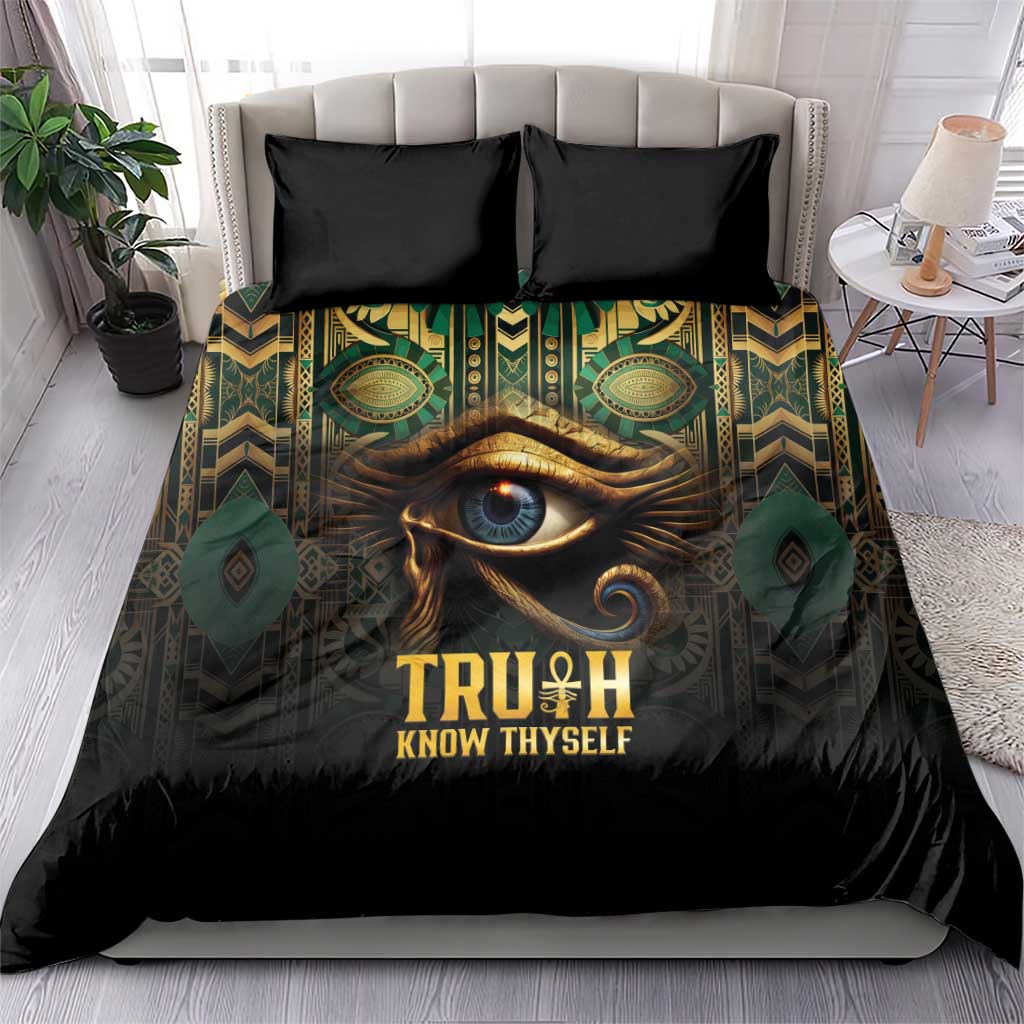 Egypt Eye of Horus Bedding Set Golden Ancient Egypt Pattern LT15