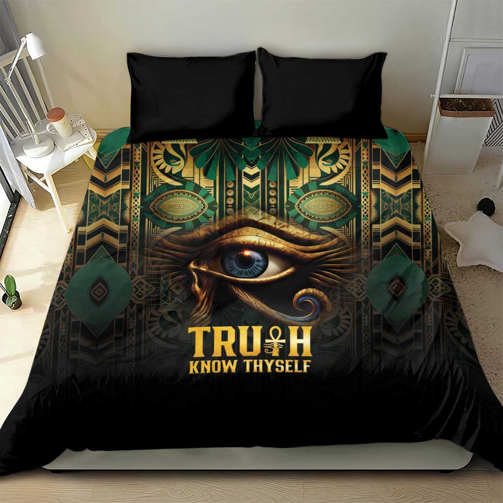 Egypt Eye of Horus Bedding Set Golden Ancient Egypt Pattern LT15