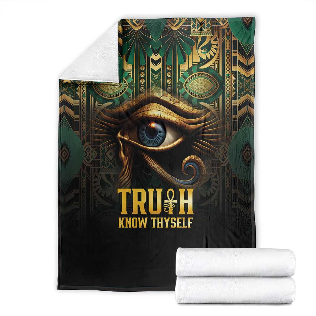 Egypt Eye of Horus Blanket Golden Ancient Egypt Pattern LT15