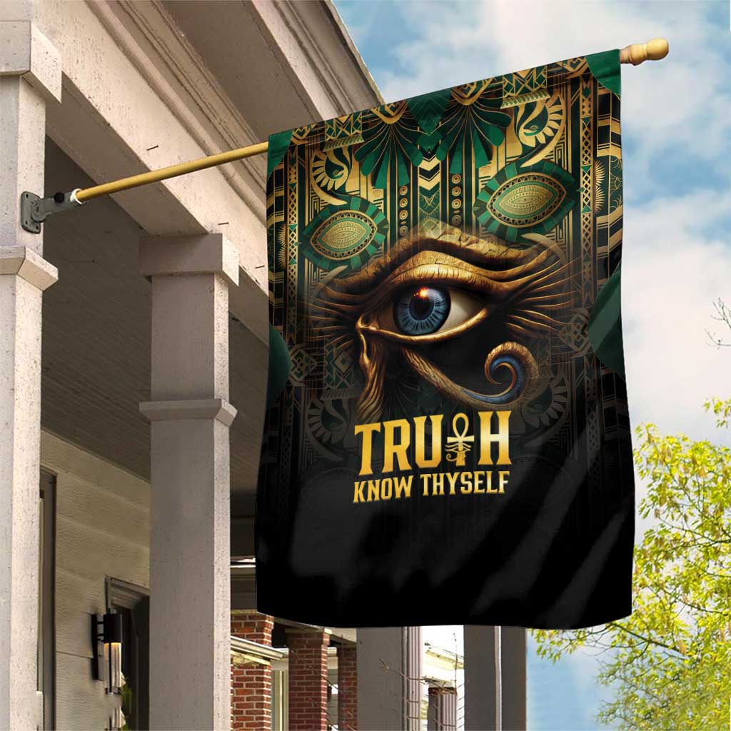 Egypt Eye of Horus Garden Flag Golden Ancient Egypt Pattern LT15