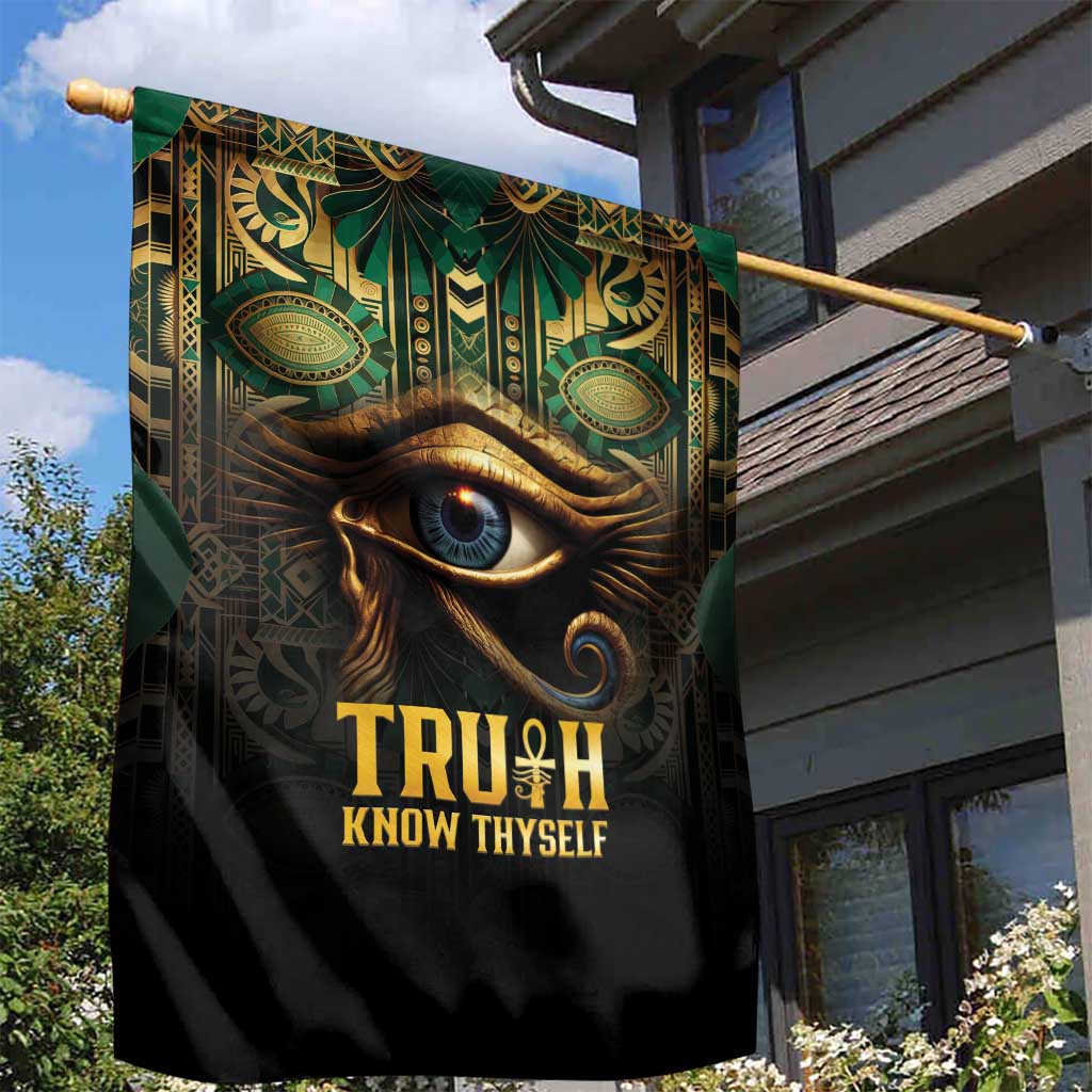 Egypt Eye of Horus Garden Flag Golden Ancient Egypt Pattern LT15