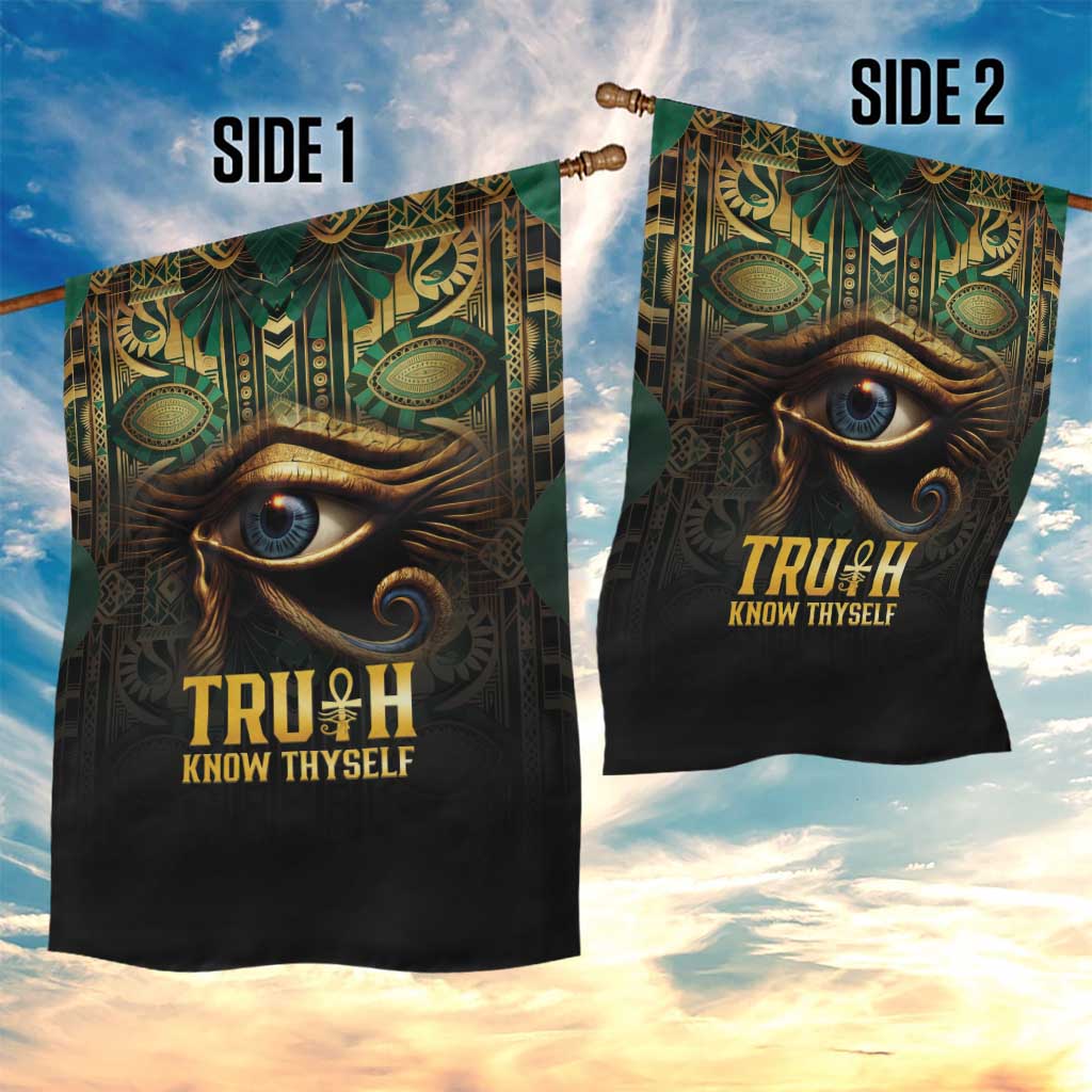 Egypt Eye of Horus Garden Flag Golden Ancient Egypt Pattern LT15