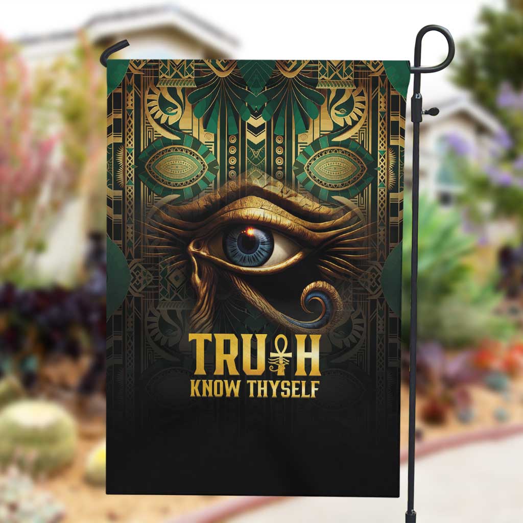 Egypt Eye of Horus Garden Flag Golden Ancient Egypt Pattern LT15