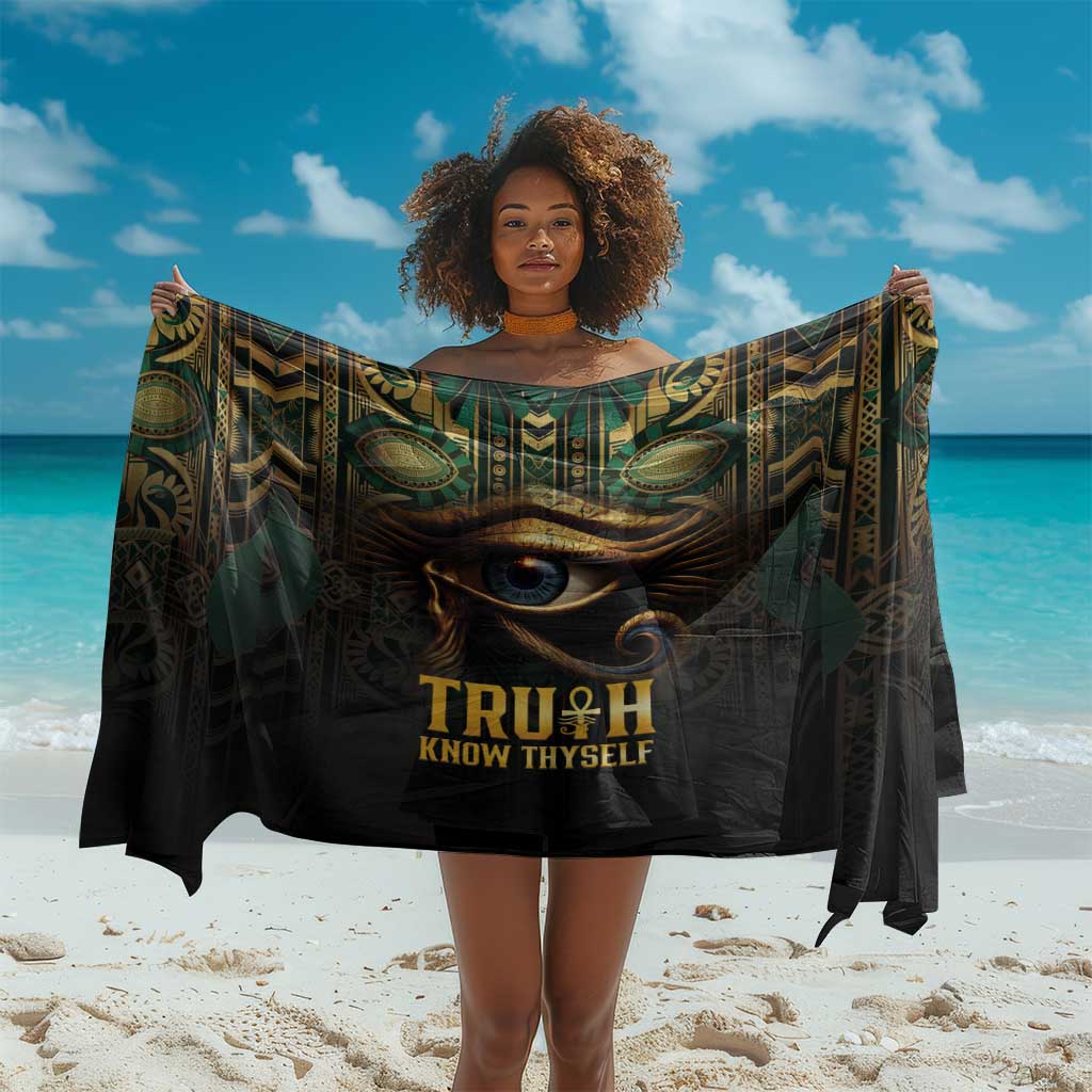 Egypt Eye of Horus Sarong Golden Ancient Egypt Pattern LT15