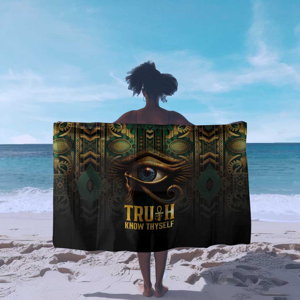 Egypt Eye of Horus Sarong Golden Ancient Egypt Pattern LT15