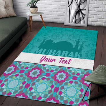Personalised Eid al-Fitr Area Rug Eid Mubarak LT15