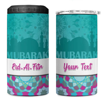 Personalised Eid al-Fitr 4 in 1 Can Cooler Tumbler Eid Mubarak LT15