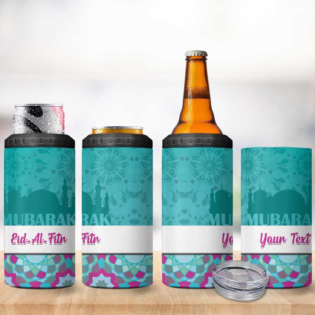 Personalised Eid al-Fitr 4 in 1 Can Cooler Tumbler Eid Mubarak LT15