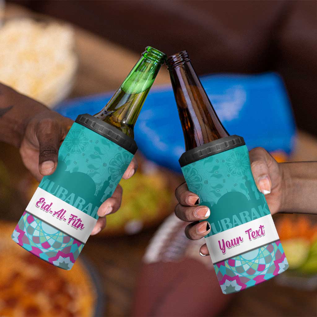 Personalised Eid al-Fitr 4 in 1 Can Cooler Tumbler Eid Mubarak LT15