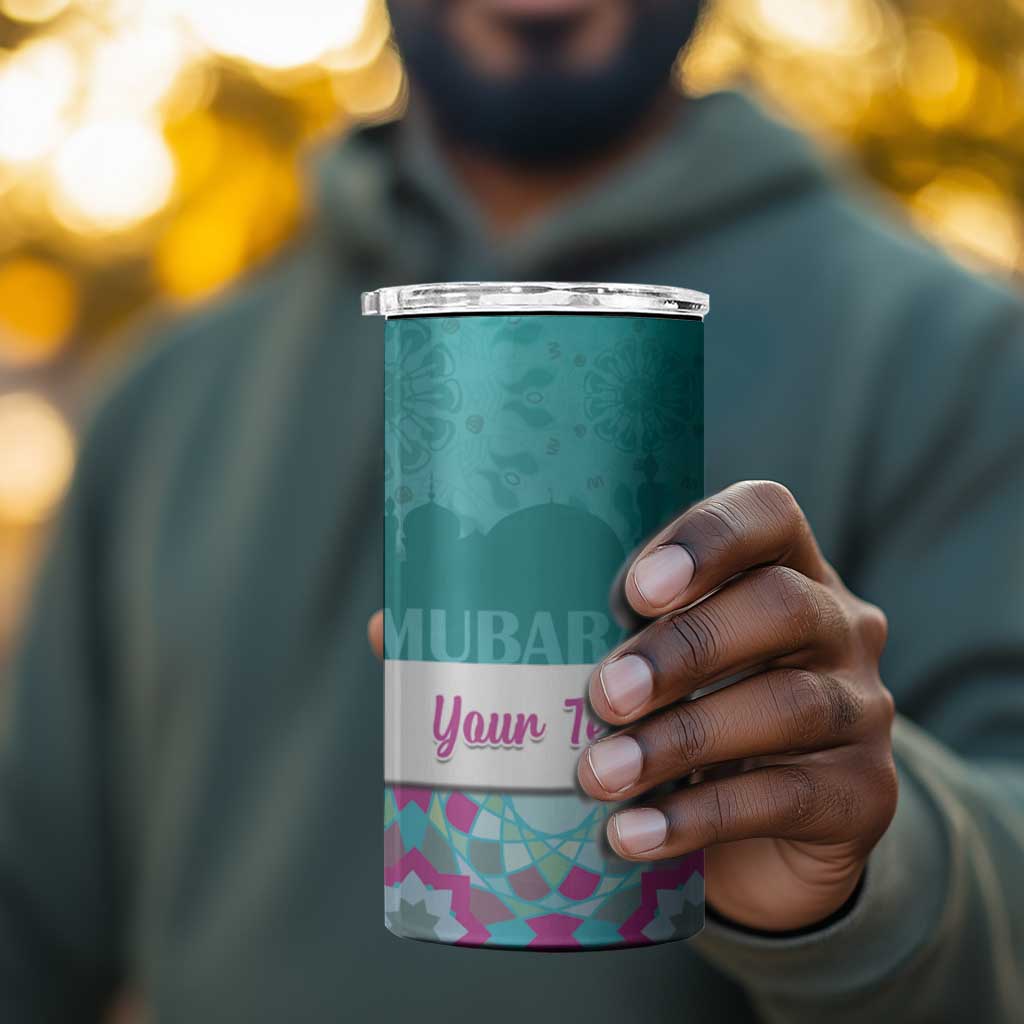 Personalised Eid al-Fitr 4 in 1 Can Cooler Tumbler Eid Mubarak LT15