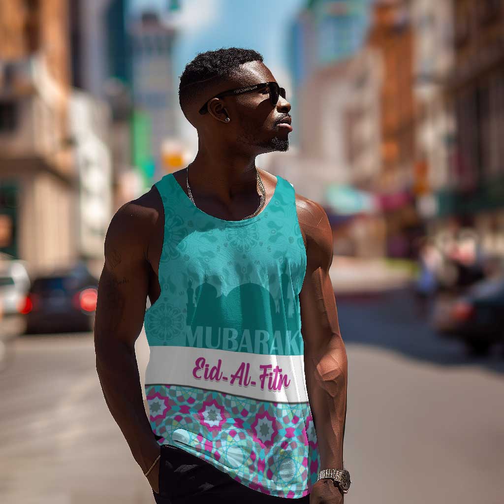 Personalised Eid al-Fitr Men Tank Top Eid Mubarak LT15