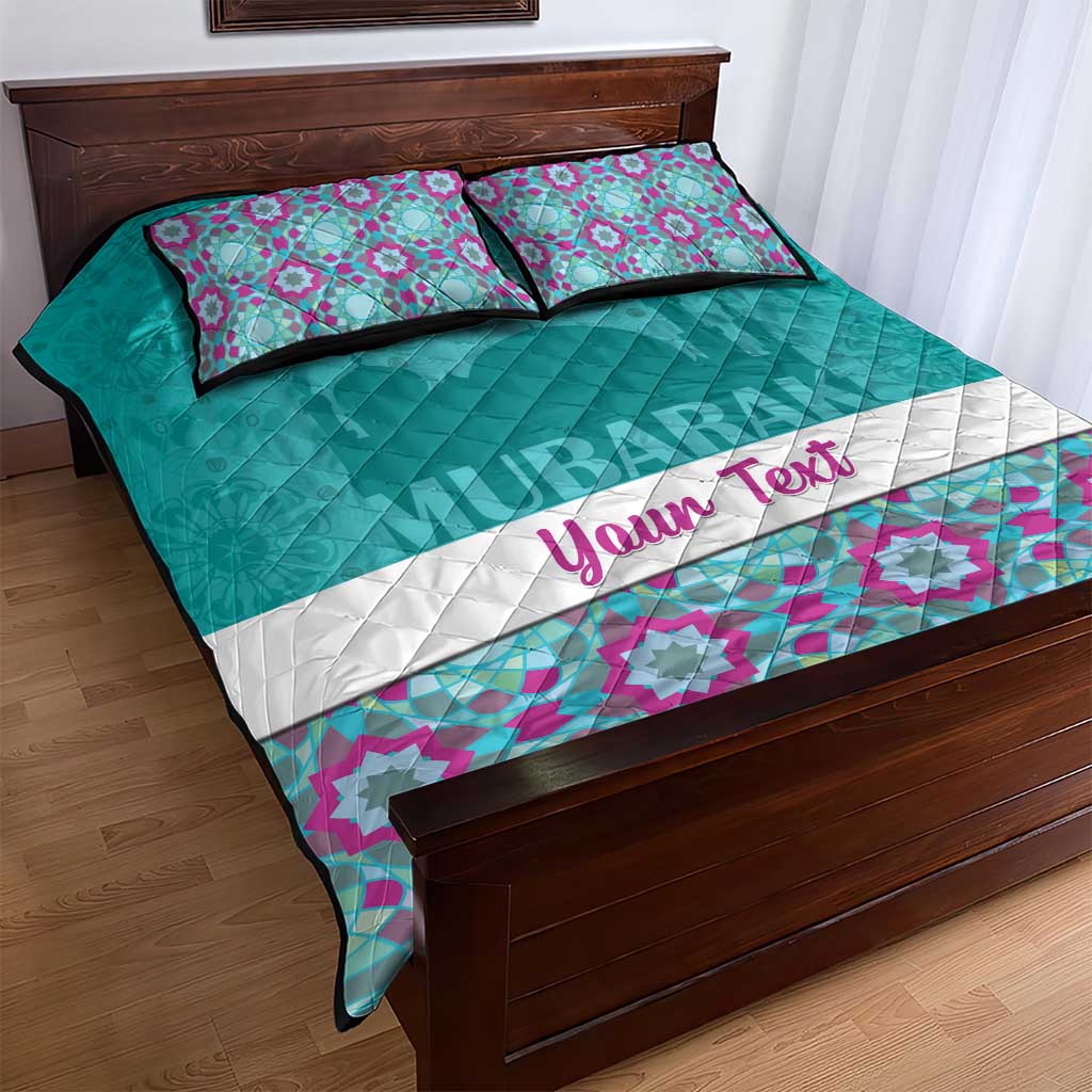 Personalised Eid al-Fitr Quilt Bed Set Eid Mubarak LT15