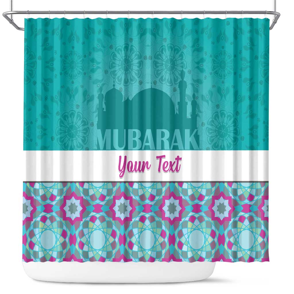 Personalised Eid Mubarak Shower Curtain Eid al-Fitr LT15
