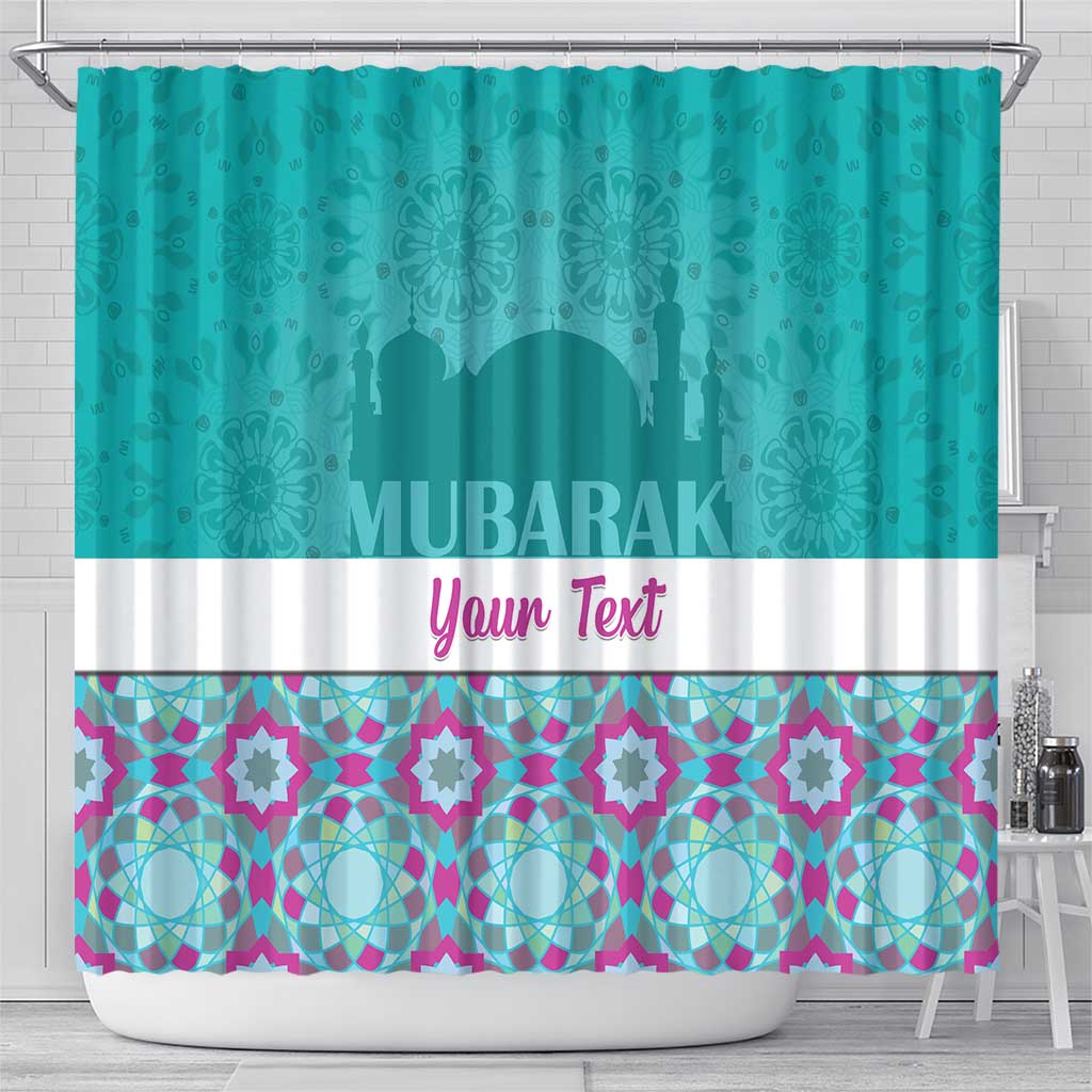 Personalised Eid Mubarak Shower Curtain Eid al-Fitr LT15
