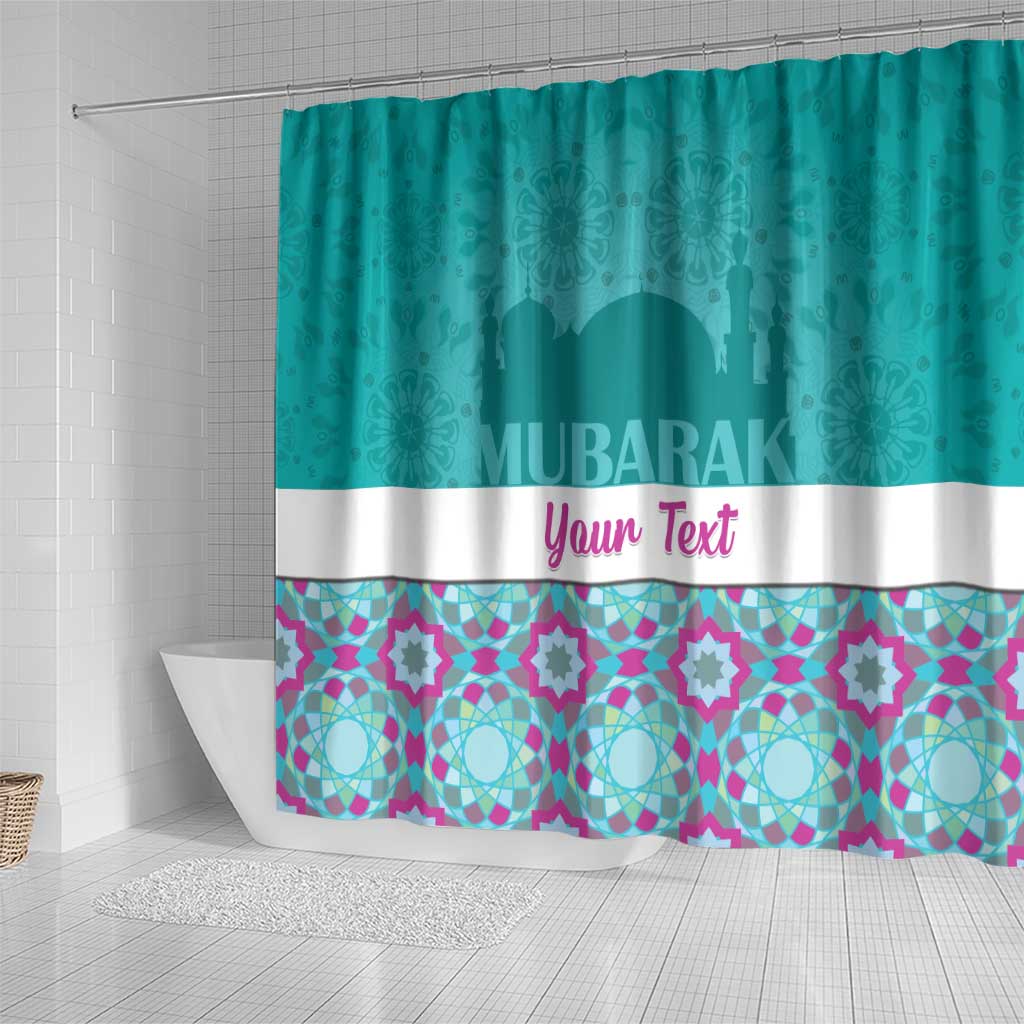 Personalised Eid Mubarak Shower Curtain Eid al-Fitr LT15
