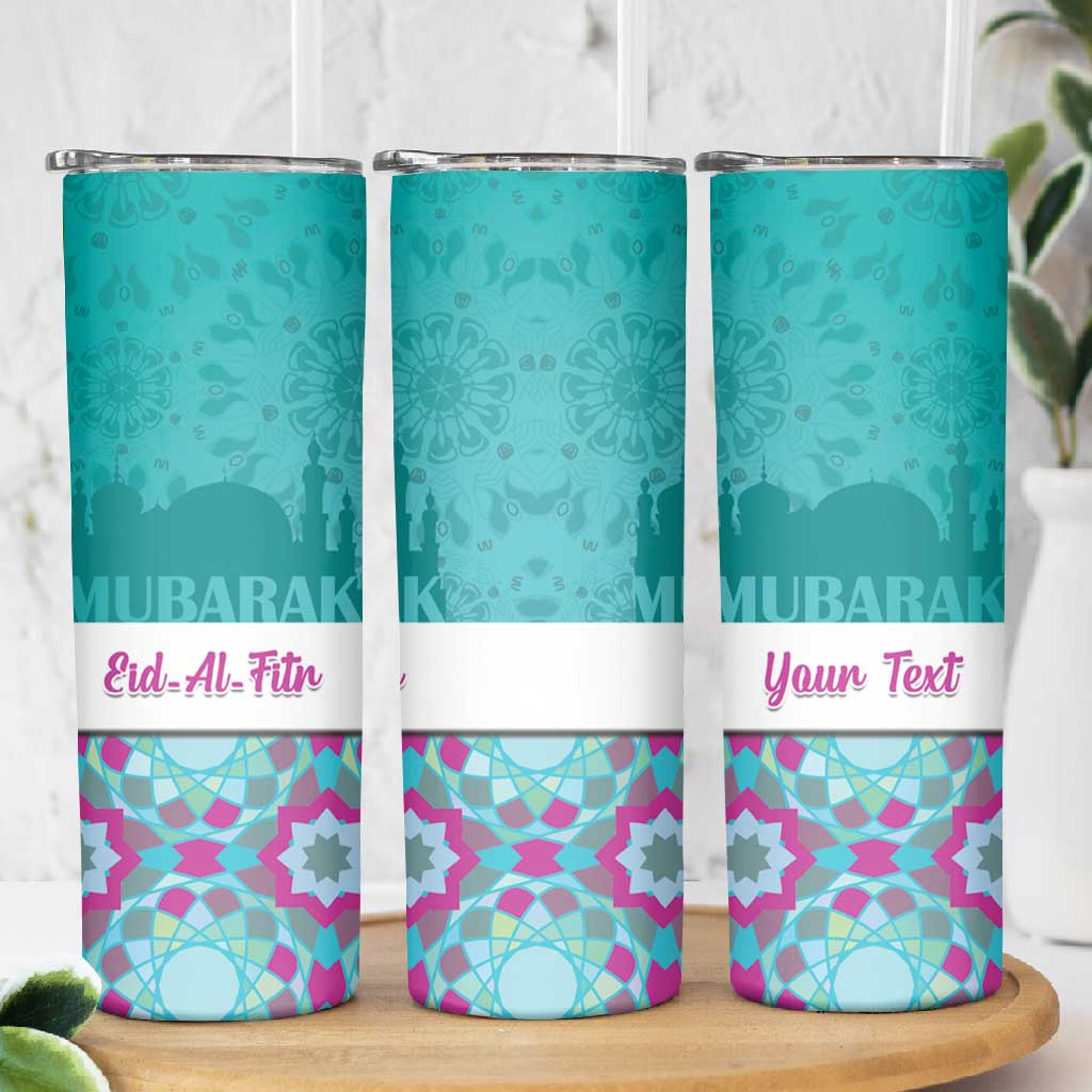 Personalised Eid al-Fitr Skinny Tumbler Eid Mubarak LT15