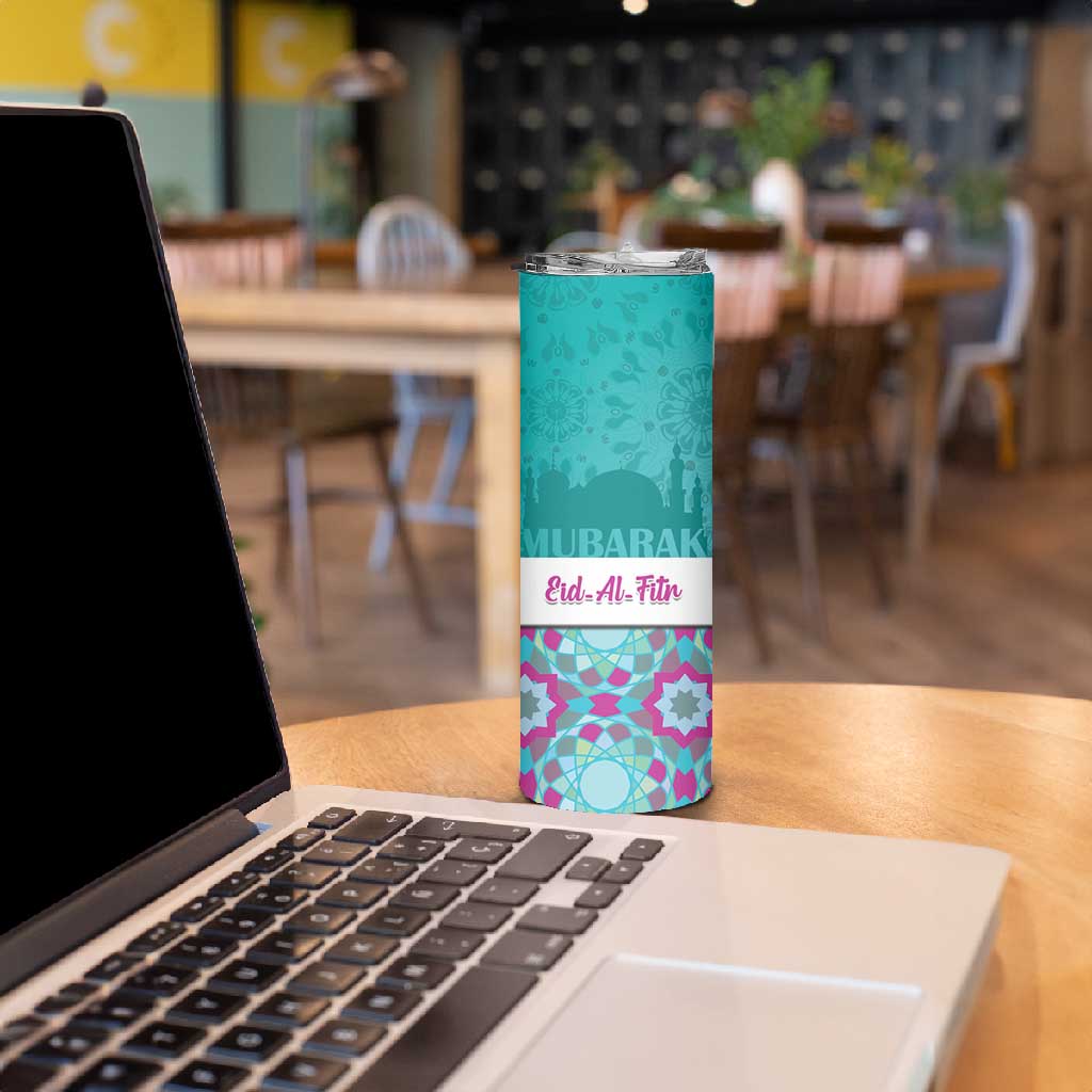 Personalised Eid al-Fitr Skinny Tumbler Eid Mubarak LT15