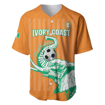 Custom Cote dIvoire Football Baseball Jersey Les Elephants LT15