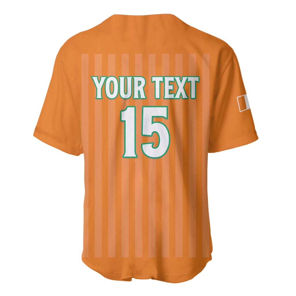 Custom Cote dIvoire Football Baseball Jersey Les Elephants LT15