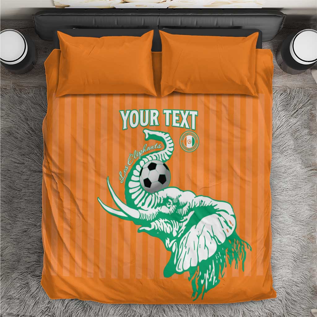 Custom Cote dIvoire Football Bedding Set Les Elephants LT15