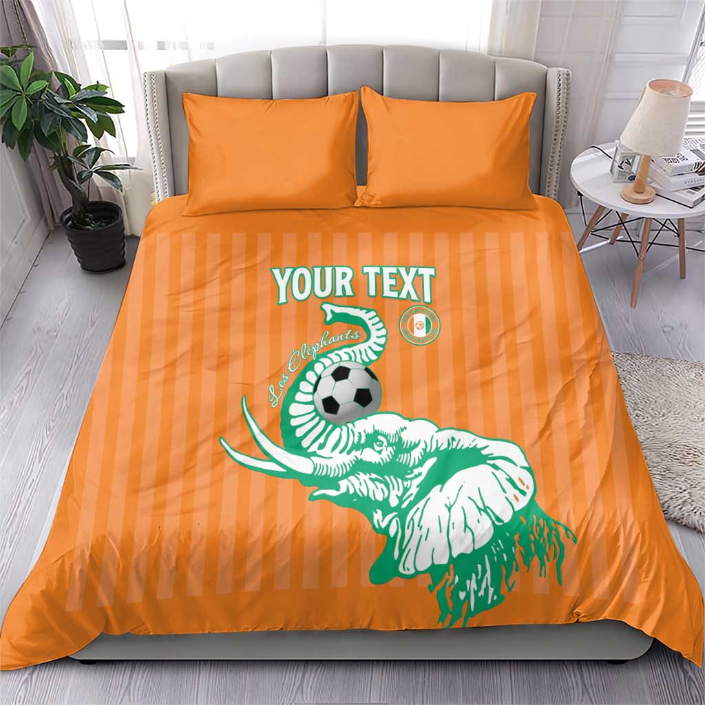 Custom Cote dIvoire Football Bedding Set Les Elephants LT15