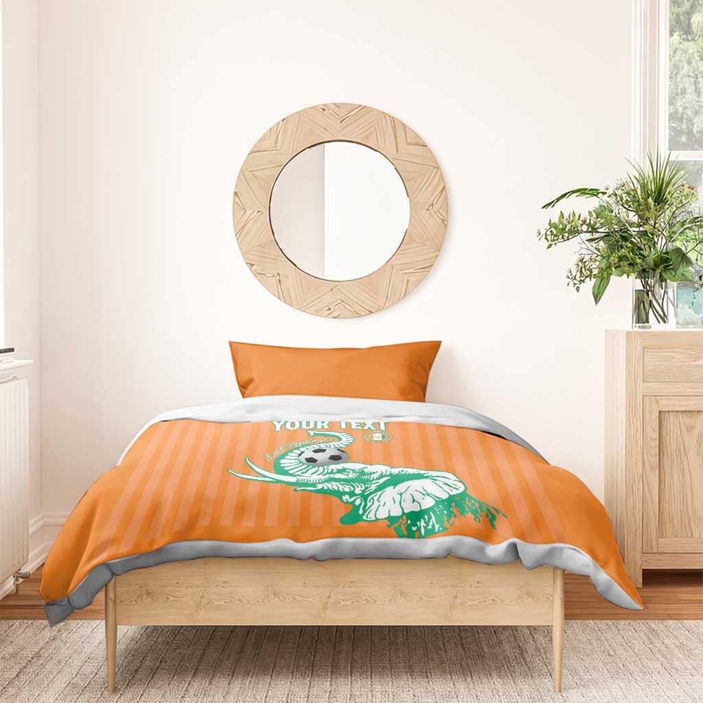 Custom Cote dIvoire Football Bedding Set Les Elephants LT15