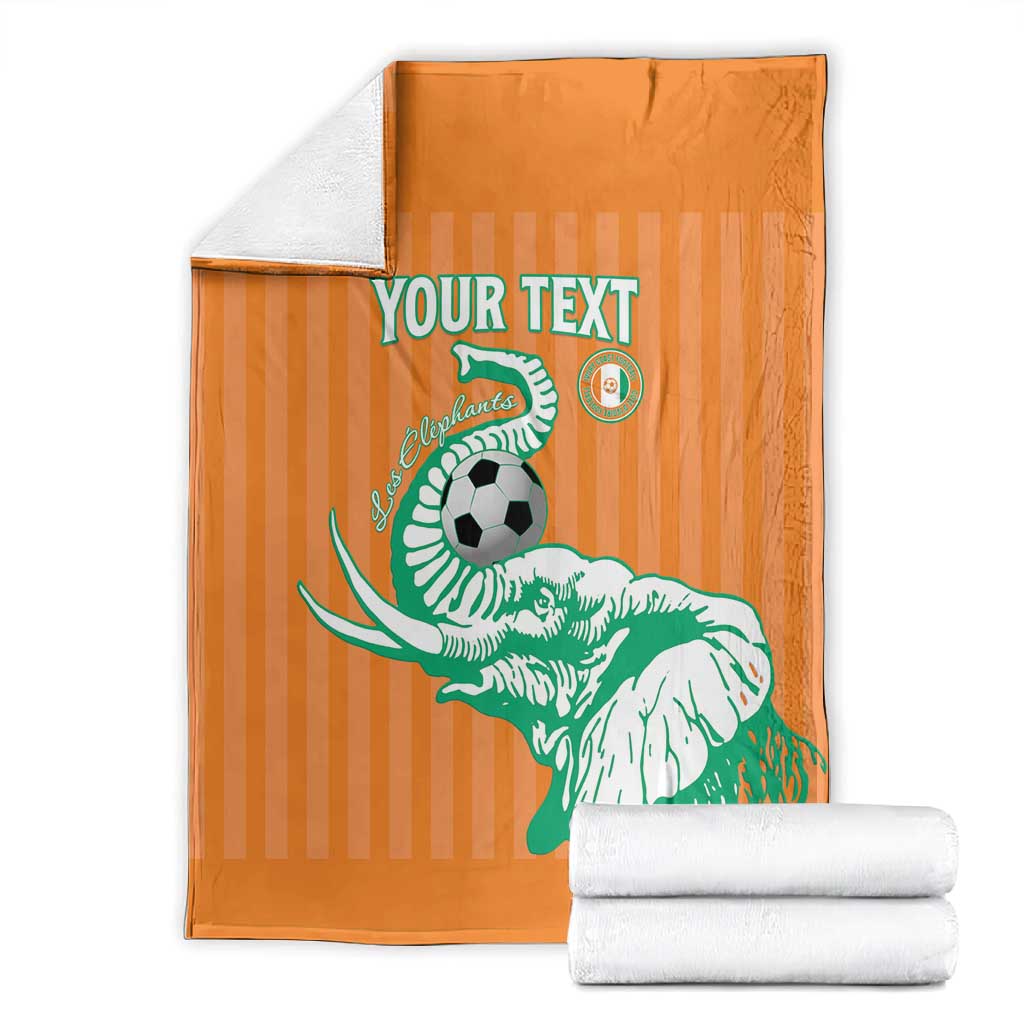 Custom Cote dIvoire Football Blanket Les Elephants LT15