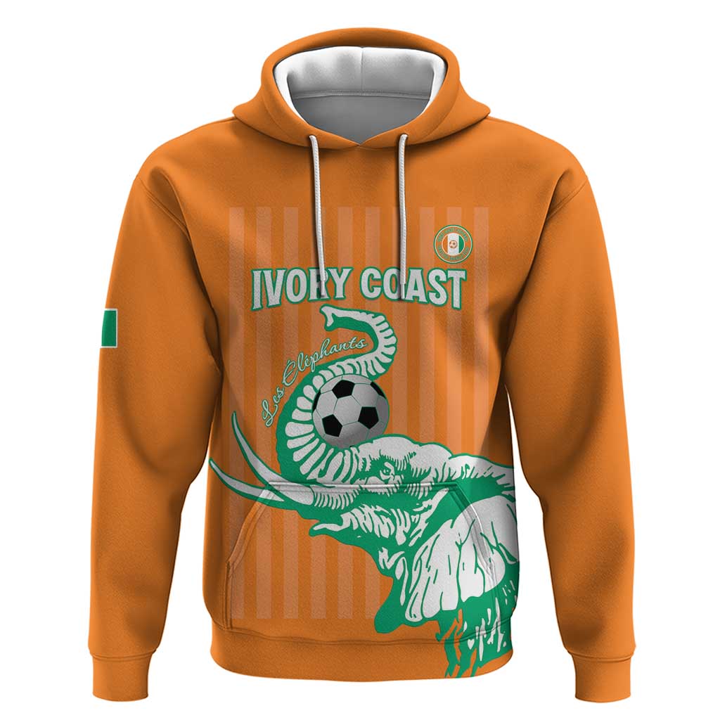 Custom Ivory Coast Football Hoodie Come On Elephants LT15
