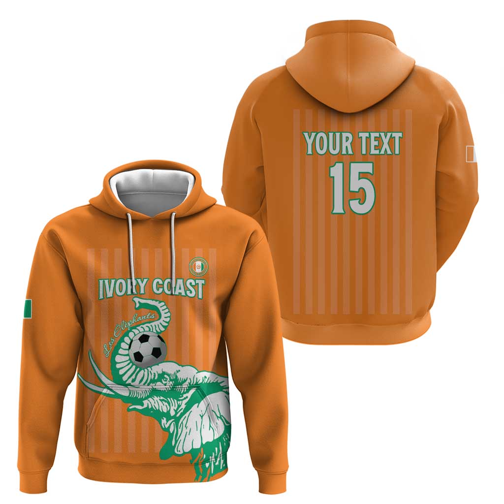 Custom Ivory Coast Football Hoodie Come On Elephants LT15