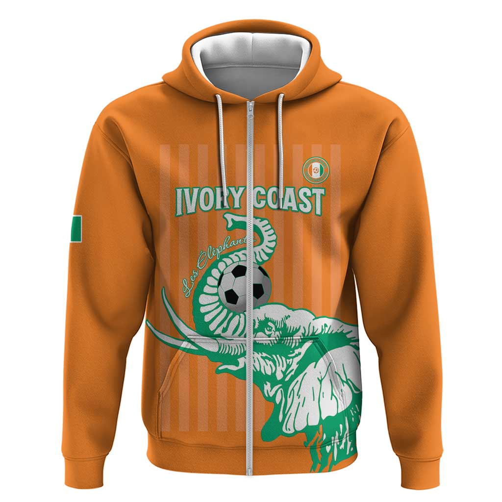 Custom Ivory Coast Football Hoodie Come On Elephants LT15