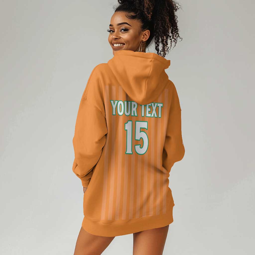 Custom Cote dIvoire Football Hoodie Dress Les Elephants LT15
