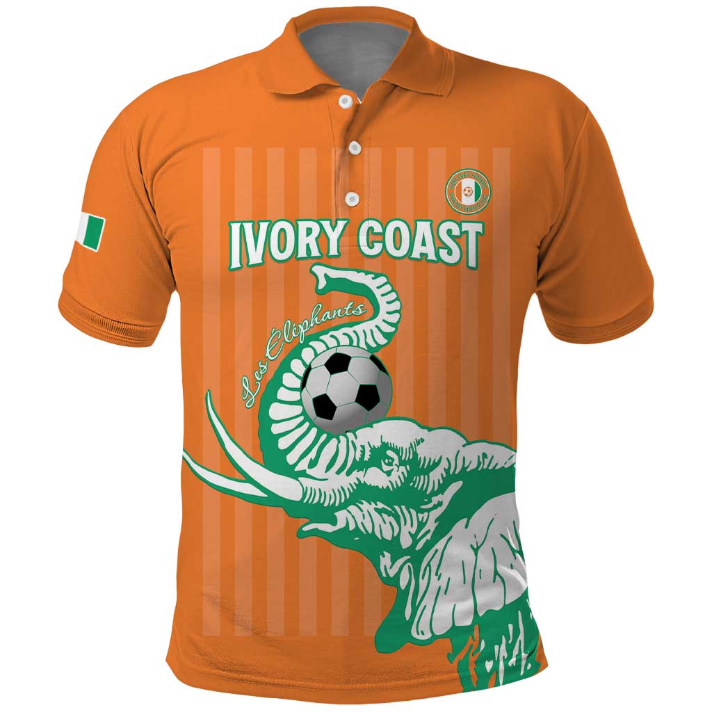 Custom Ivory Coast Football Polo Shirt Come On Elephants LT15