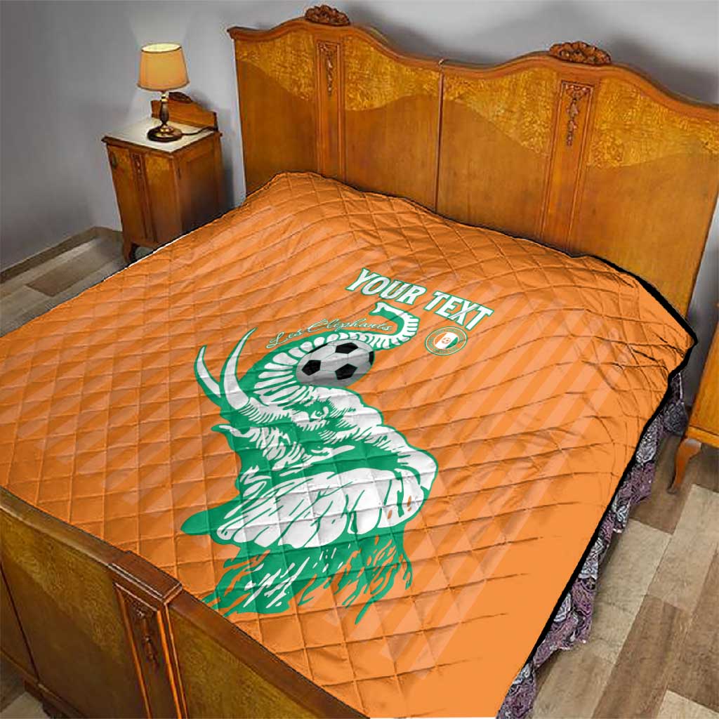 Custom Cote dIvoire Football Quilt Les Elephants LT15