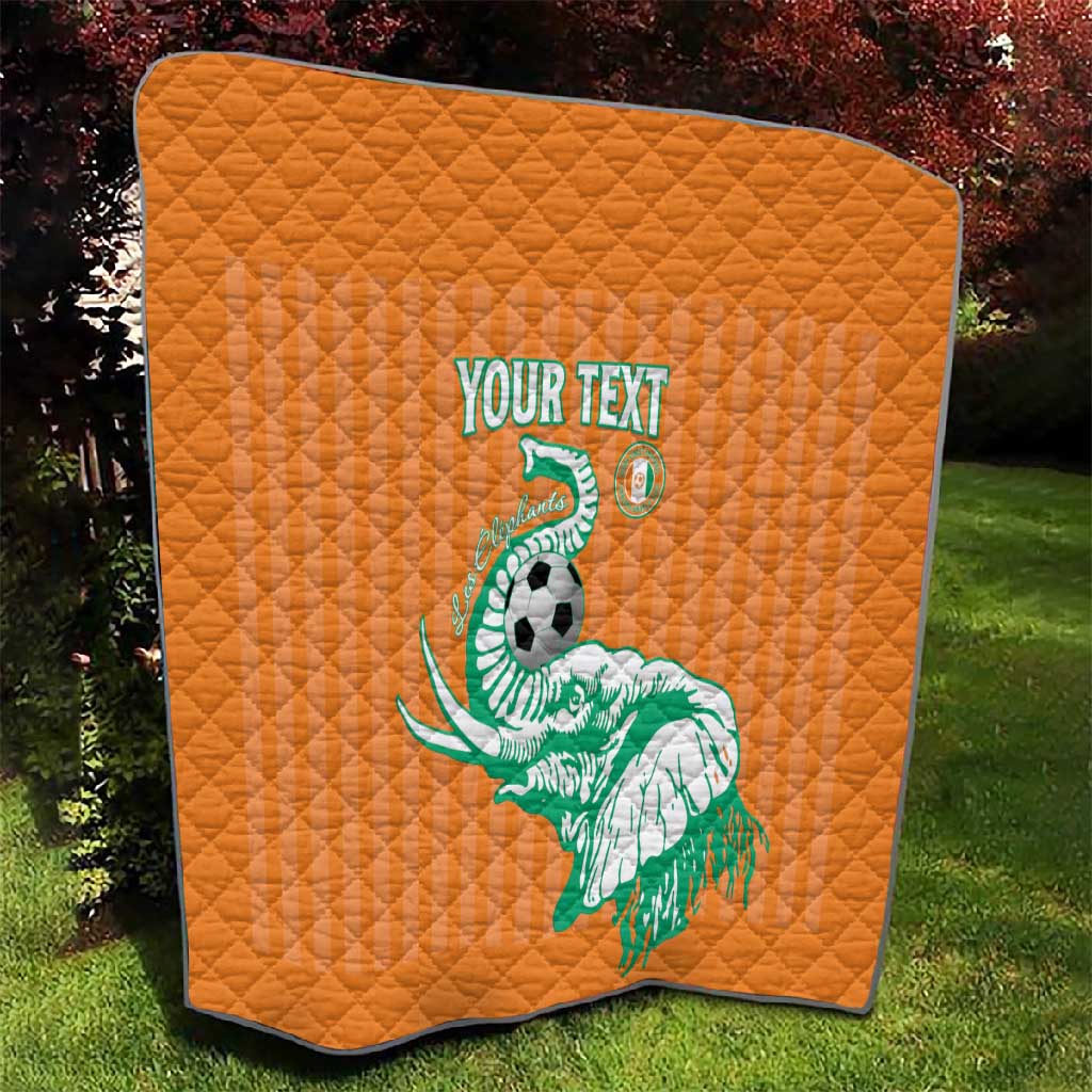 Custom Cote dIvoire Football Quilt Les Elephants LT15