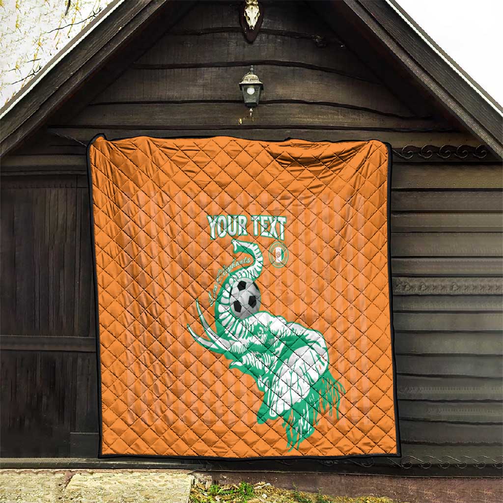 Custom Cote dIvoire Football Quilt Les Elephants LT15