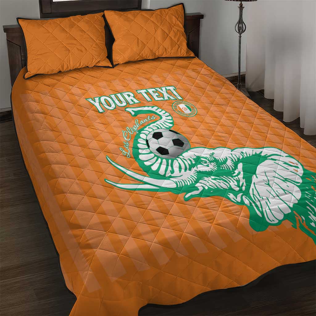 Custom Cote dIvoire Football Quilt Bed Set Les Elephants LT15