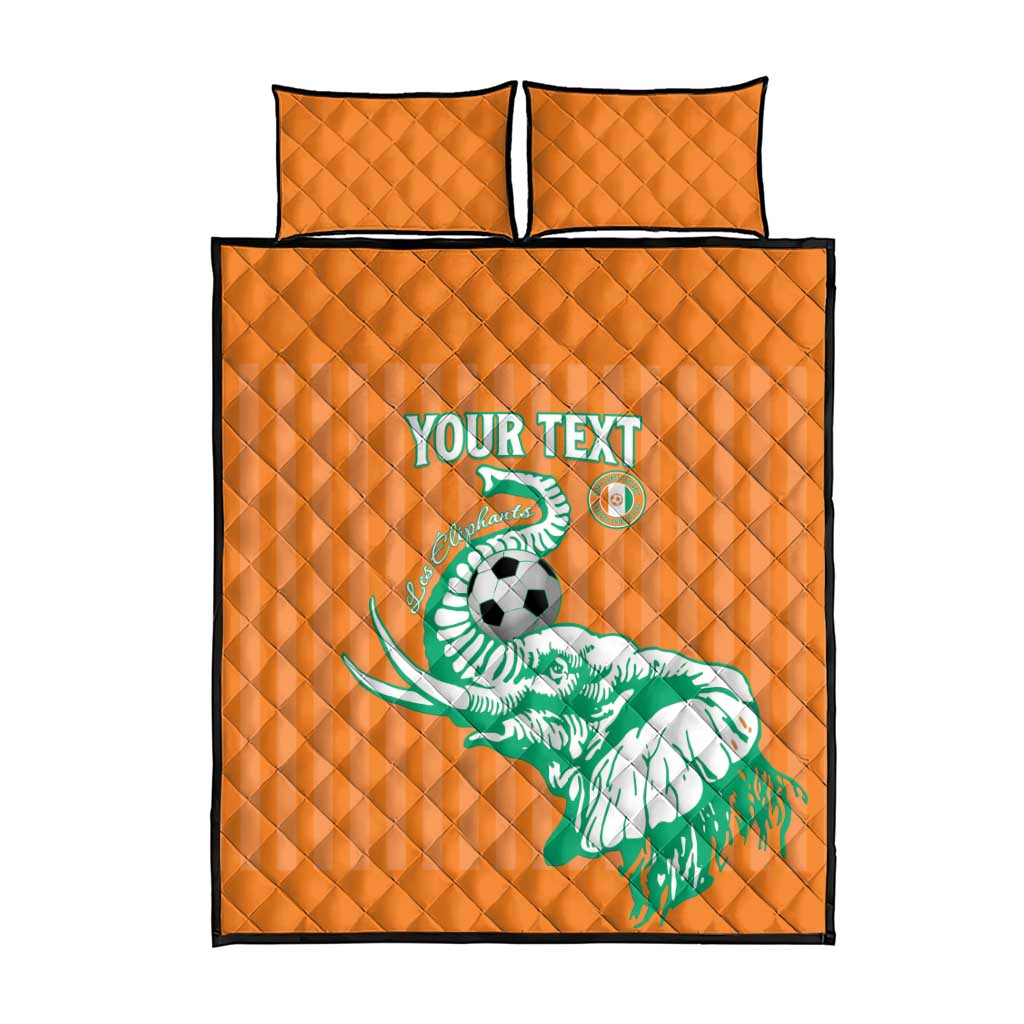 Custom Cote dIvoire Football Quilt Bed Set Les Elephants LT15